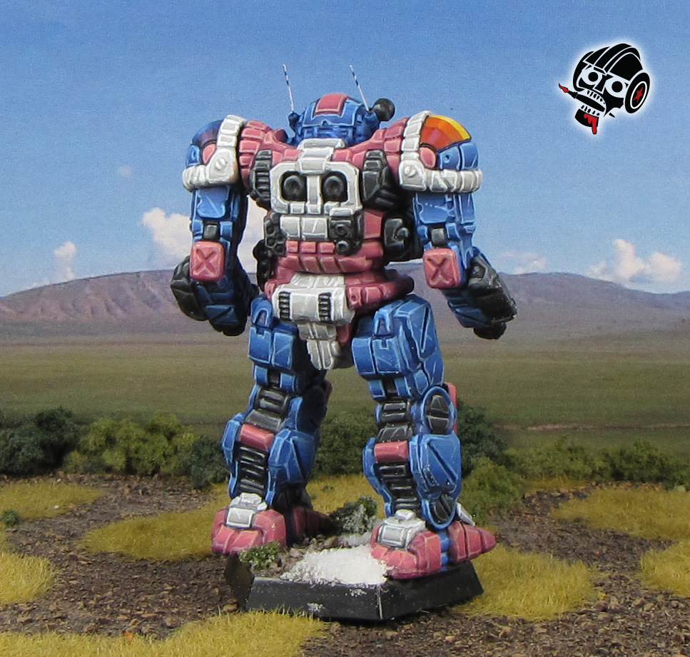 Battletech Atlas in Transgender Allyship Colours from Catalyst Games Lab painted by Neldoreth - An Hour of Wolves & Shattered Shields Battletech Atlas in Transgender Allyship Colours from Catalyst Games Lab painted by Neldoreth - An Hour of Wolves & Shattered Shields