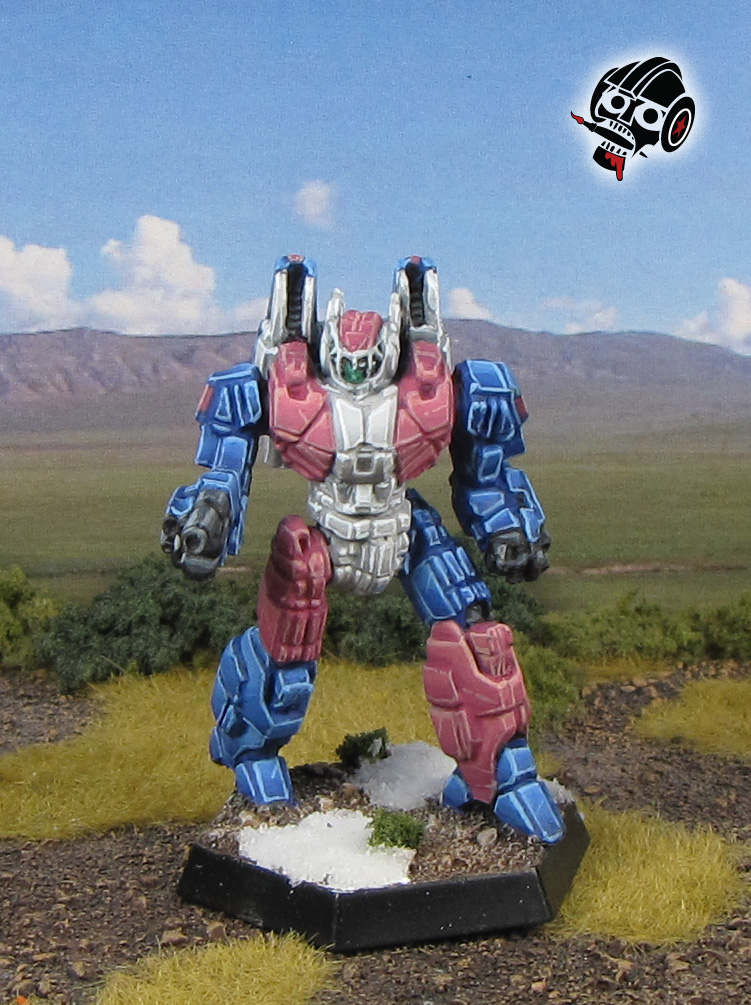 Battletech Phoenix Hawk in Transgender Allyship Colours from Alpha Strike from Catalyst Games Lab painted by Neldoreth - An Hour of Wolves & Shattered Shields Battletech Phoenix Hawk in Transgender Allyship Colours from Alpha Strike from Catalyst Games Lab painted by Neldoreth - An Hour of Wolves & Shattered Shields