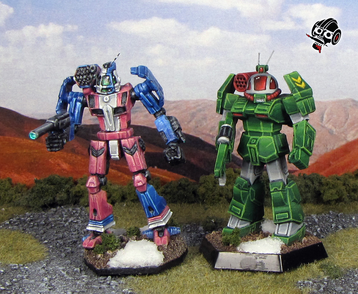 Battletech Griffin with Dougram Roundfacer from Catalyst Game Labs & 3D Print painted by Neldoreth - An Hour of Wolves & Shattered Shields