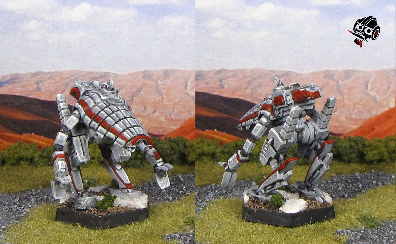Battletech Mech Crab from Iron Wind Metals painted by Neldoreth - An Hour of Wolves & Shattered Shields