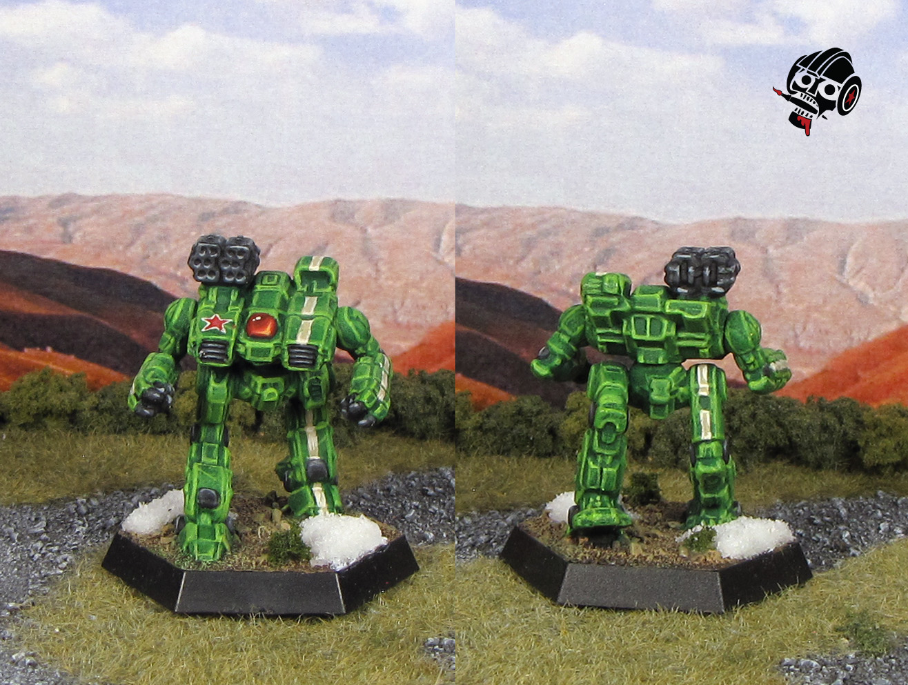 Battletech Clan Jade Falcon Wolf Howler from Catalyst Game Labs painted by Neldoreth - An Hour of Wolves & Shattered Shields Battletech Clan Jade Falcon Wolf Howler from Catalyst Game Labs painted by Neldoreth - An Hour of Wolves & Shattered Shields