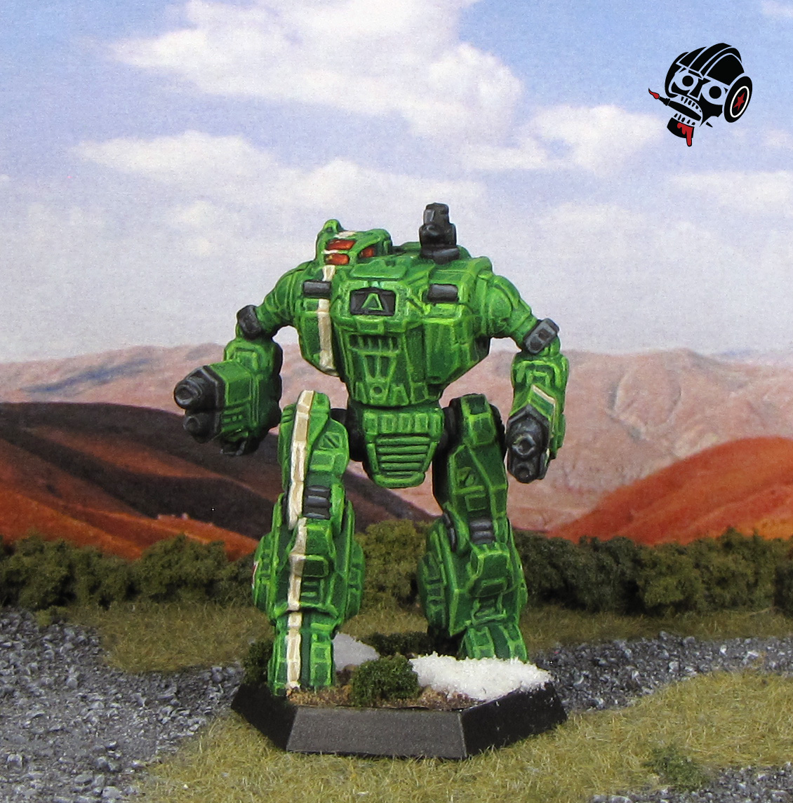 Battletech Clan Jade Falcon Wolf Summoner from Catalyst Game Labs painted by Neldoreth - An Hour of Wolves & Shattered Shields