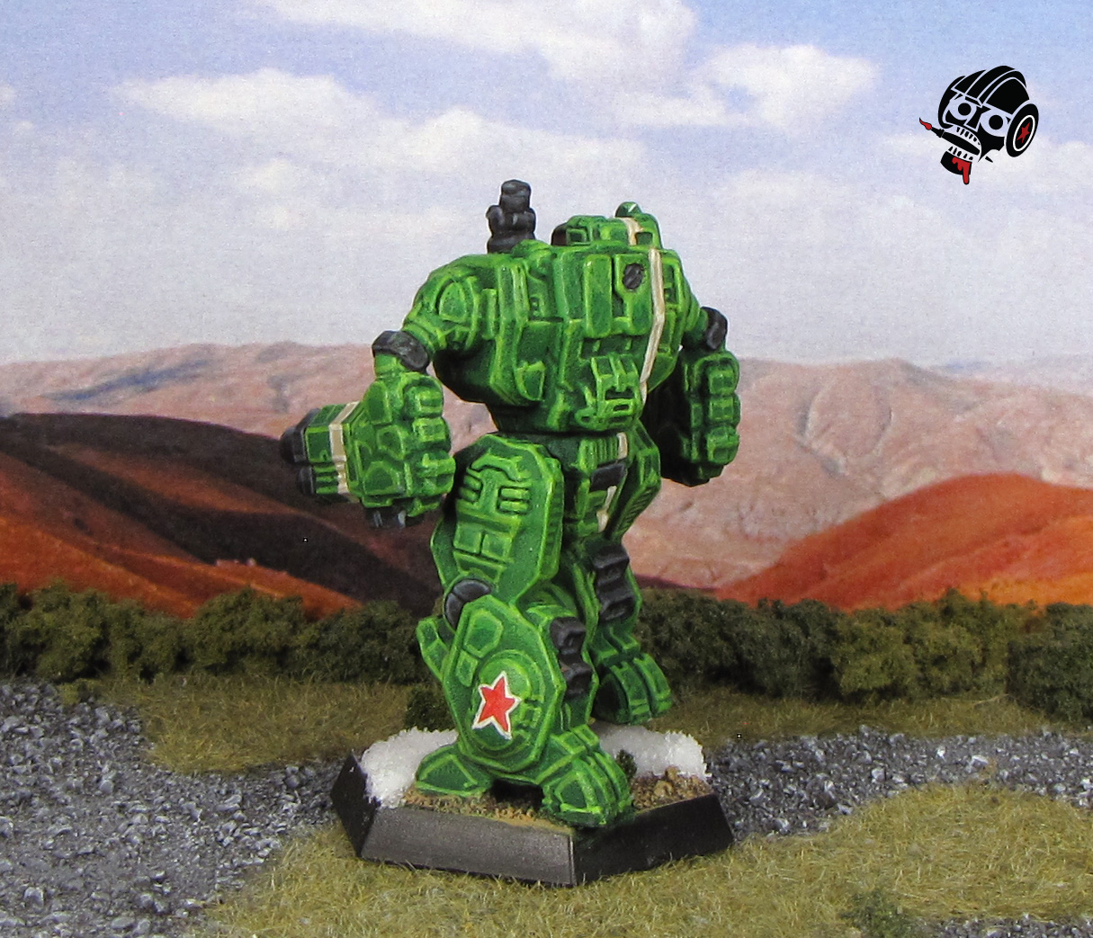 Battletech Clan Jade Falcon Wolf Summoner from Catalyst Game Labs painted by Neldoreth - An Hour of Wolves & Shattered Shields