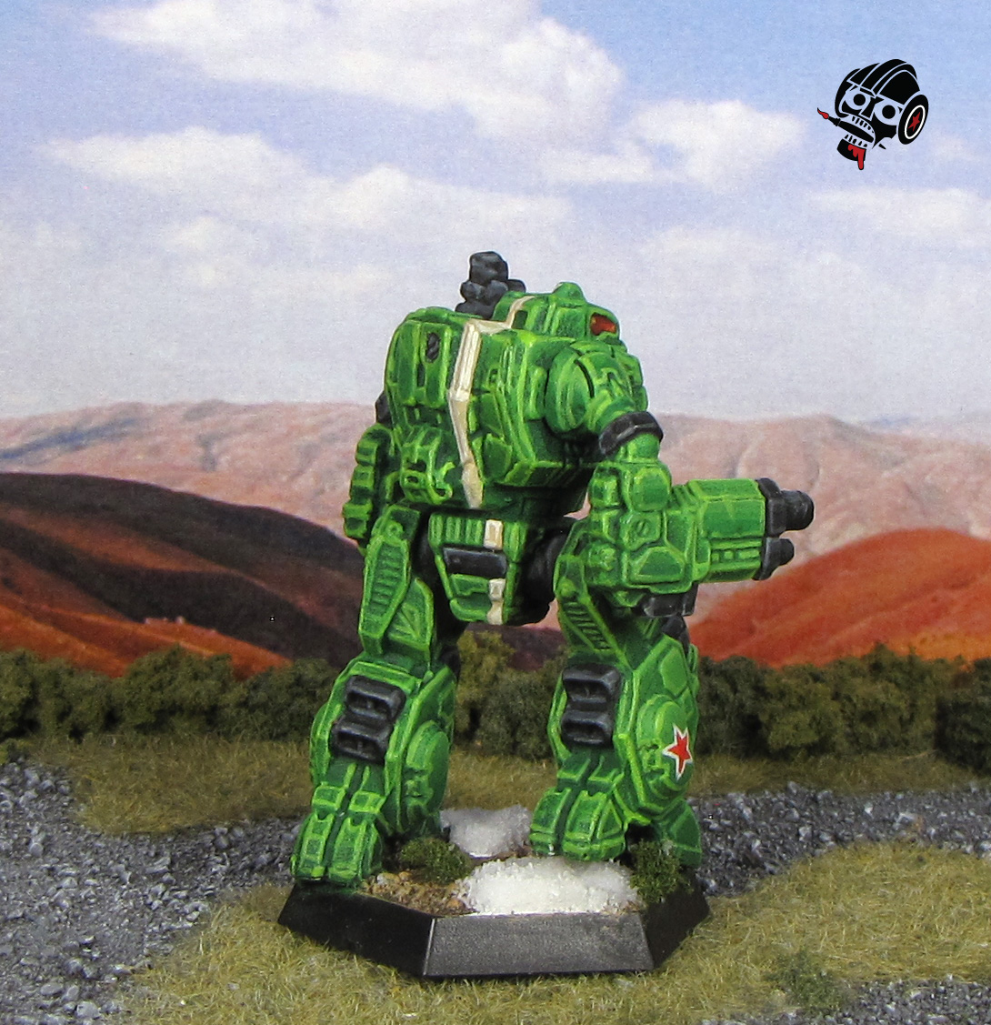 Battletech Clan Jade Falcon Wolf Summoner from Catalyst Game Labs painted by Neldoreth - An Hour of Wolves & Shattered Shields