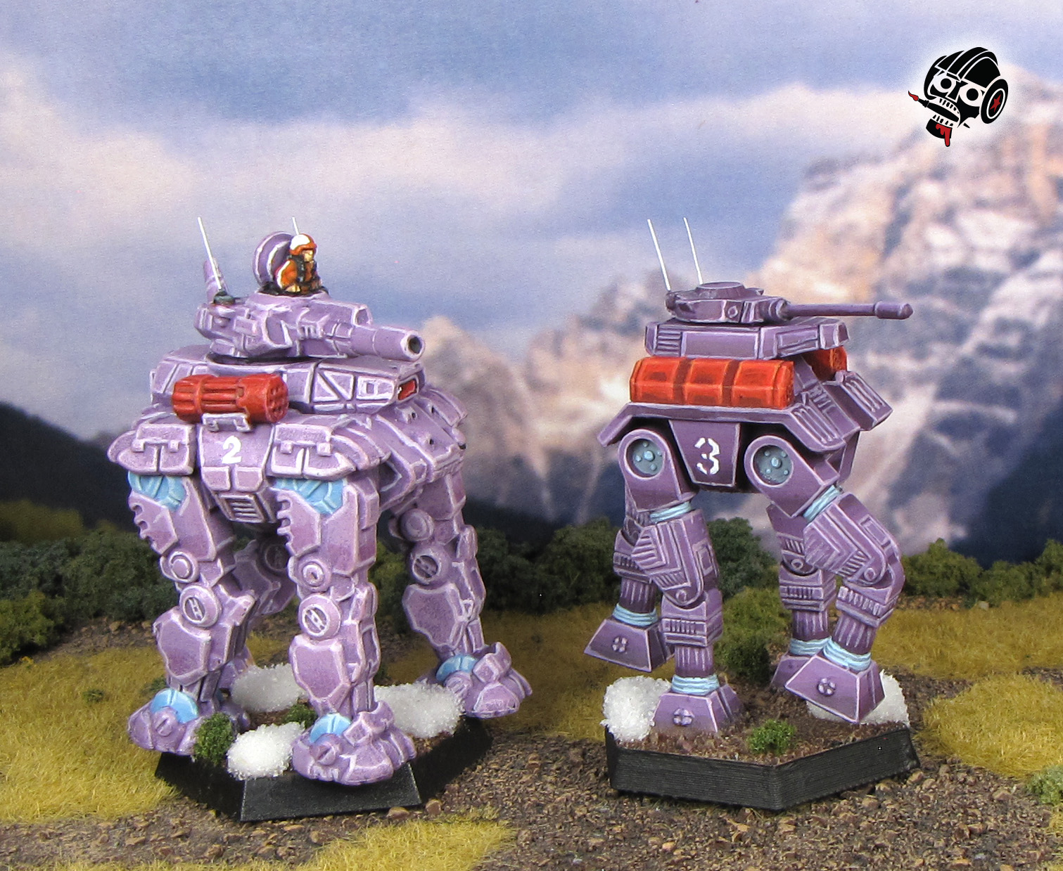 Battletech Unseen Goliath Crab Gunner Crabgunner Fang of the Sun Dougram  from Catalyst Game Labs  and 3D Printed painted by Neldoreth - An Hour of Wolves & Shattered Shields