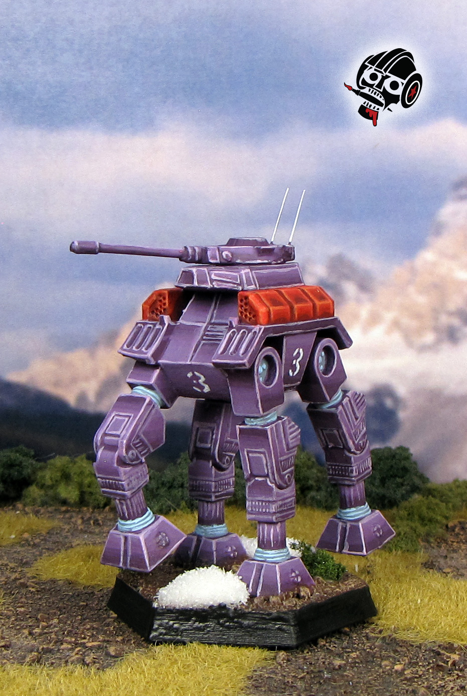 Battletech Unseen Goliath Crab Gunner Crabgunner Fang of the Sun Dougram from 3D Printed painted by Neldoreth - An Hour of Wolves & Shattered Shields