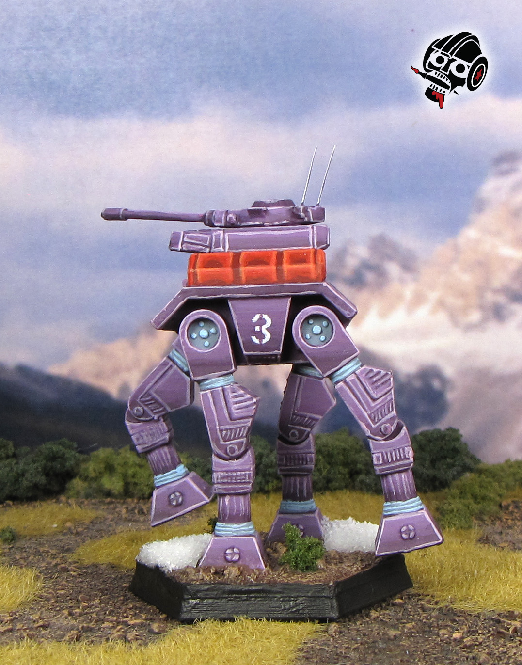 Battletech Unseen Goliath Crab Gunner Crabgunner Fang of the Sun Dougram  from 3D Printed painted by Neldoreth - An Hour of Wolves & Shattered Shields