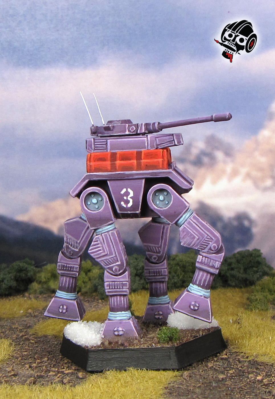 Battletech Unseen Goliath Crab Gunner Crabgunner Fang of the Sun Dougram  from 3D Printed painted by Neldoreth - An Hour of Wolves & Shattered Shields