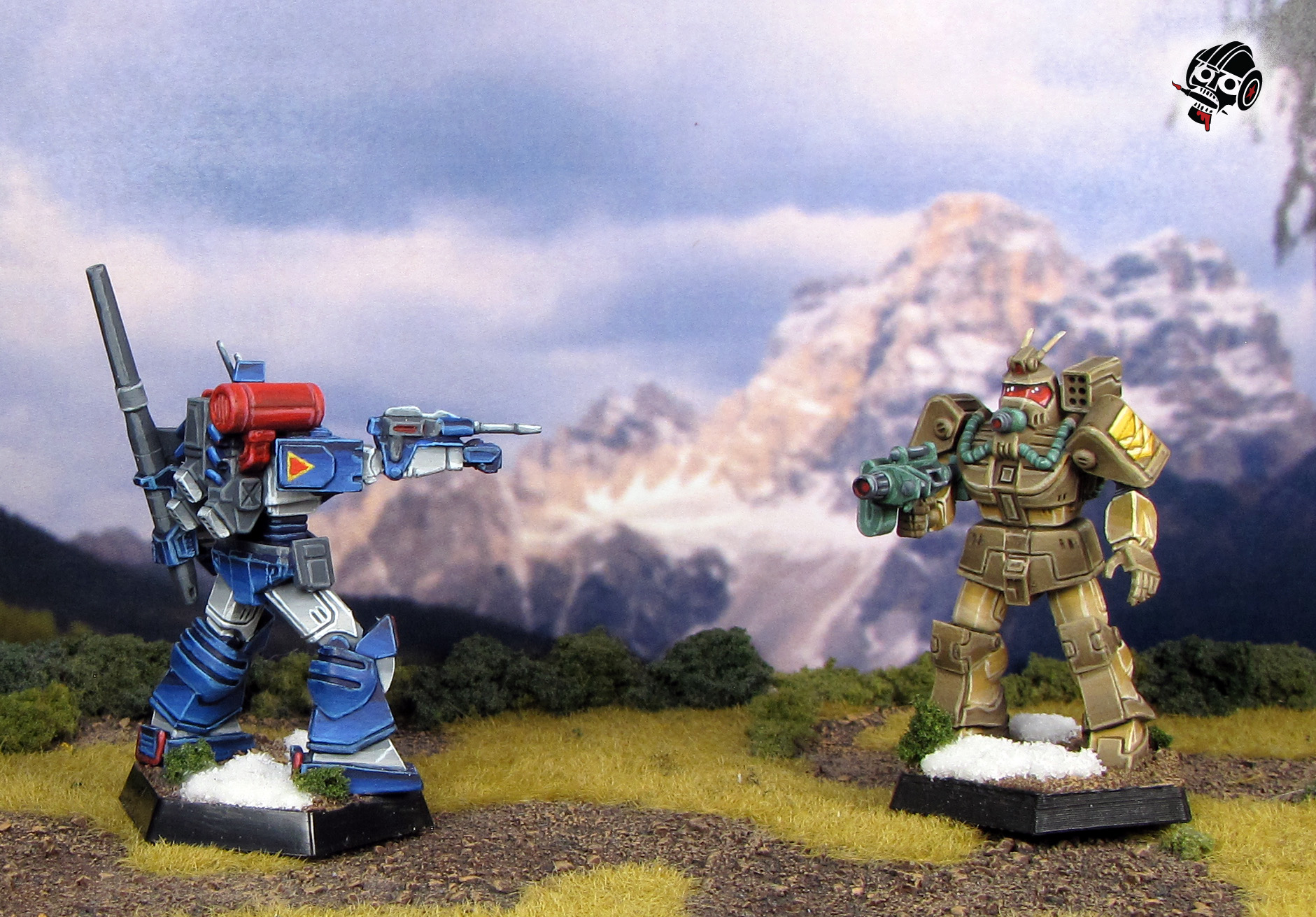 Battletech Unseen Shadow Hawk Wolvering Dougram Blockhead from Catalyst Game Labs painted by Neldoreth - An Hour of Wolves & Shattered Shields