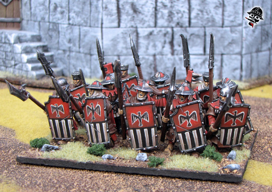 Warhammer Kings of War Bretonnian Men At Arms from Games Workshop painted by Neldoreth - An Hour of Wolves & Shattered Shields
