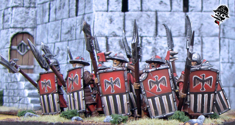 Warhammer Kings of War Bretonnian Men At Arms from Games Workshop painted by Neldoreth - An Hour of Wolves & Shattered Shields