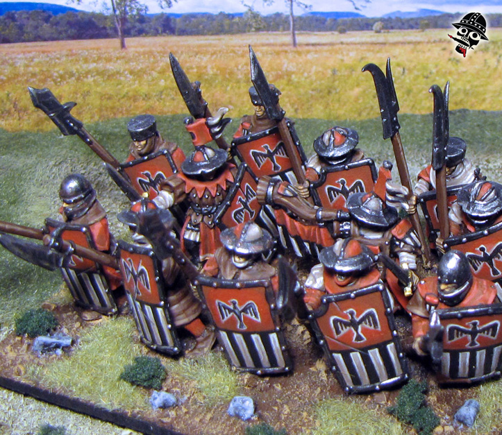 Warhammer Kings of War Bretonnian Men At Arms from Games Workshop painted by Neldoreth - An Hour of Wolves & Shattered Shields