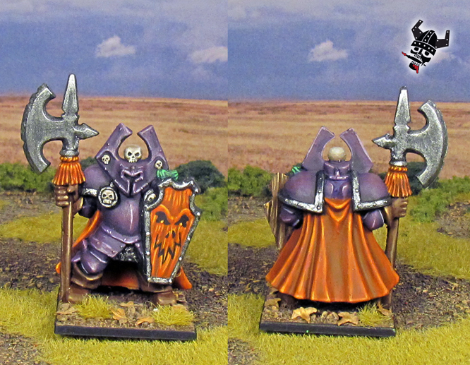 Battle Masters Warhammer Chaos Warriors from Milton Bradley and Games Workshop painted by Neldoreth - An Hour of Wolves & Shattered Shields