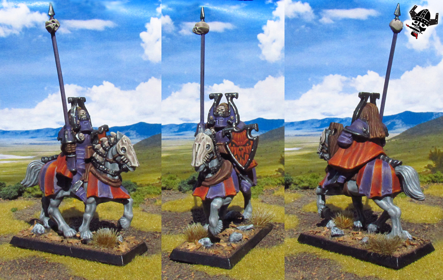 Battle Masters Warhammer Chaos Warriors from Milton Bradley and Games Workshop painted by Neldoreth - An Hour of Wolves & Shattered Shields