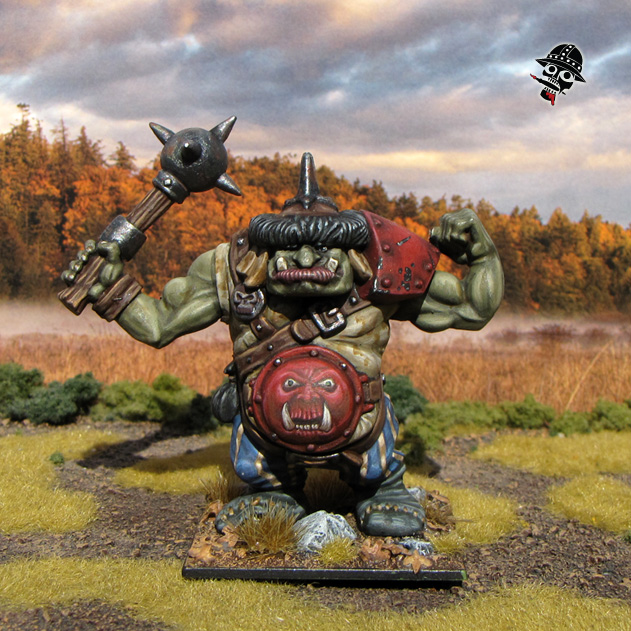 Battle Masters Warhammer Chaos Ogre from Milton Bradley and Games Workshop painted by Neldoreth - An Hour of Wolves & Shattered Shields