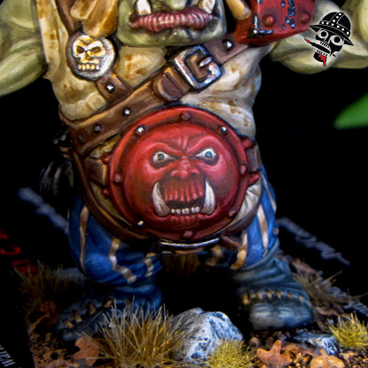 Battle Masters Warhammer Chaos Ogre from Milton Bradley and Games Workshop painted by Neldoreth - An Hour of Wolves & Shattered Shields