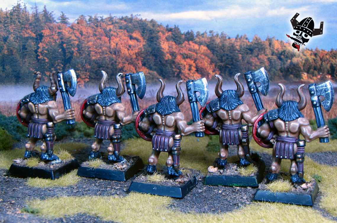 Battle Masters Warhammer Chaos Warriors from Milton Bradley and Games Workshop painted by Neldoreth - An Hour of Wolves & Shattered Shields