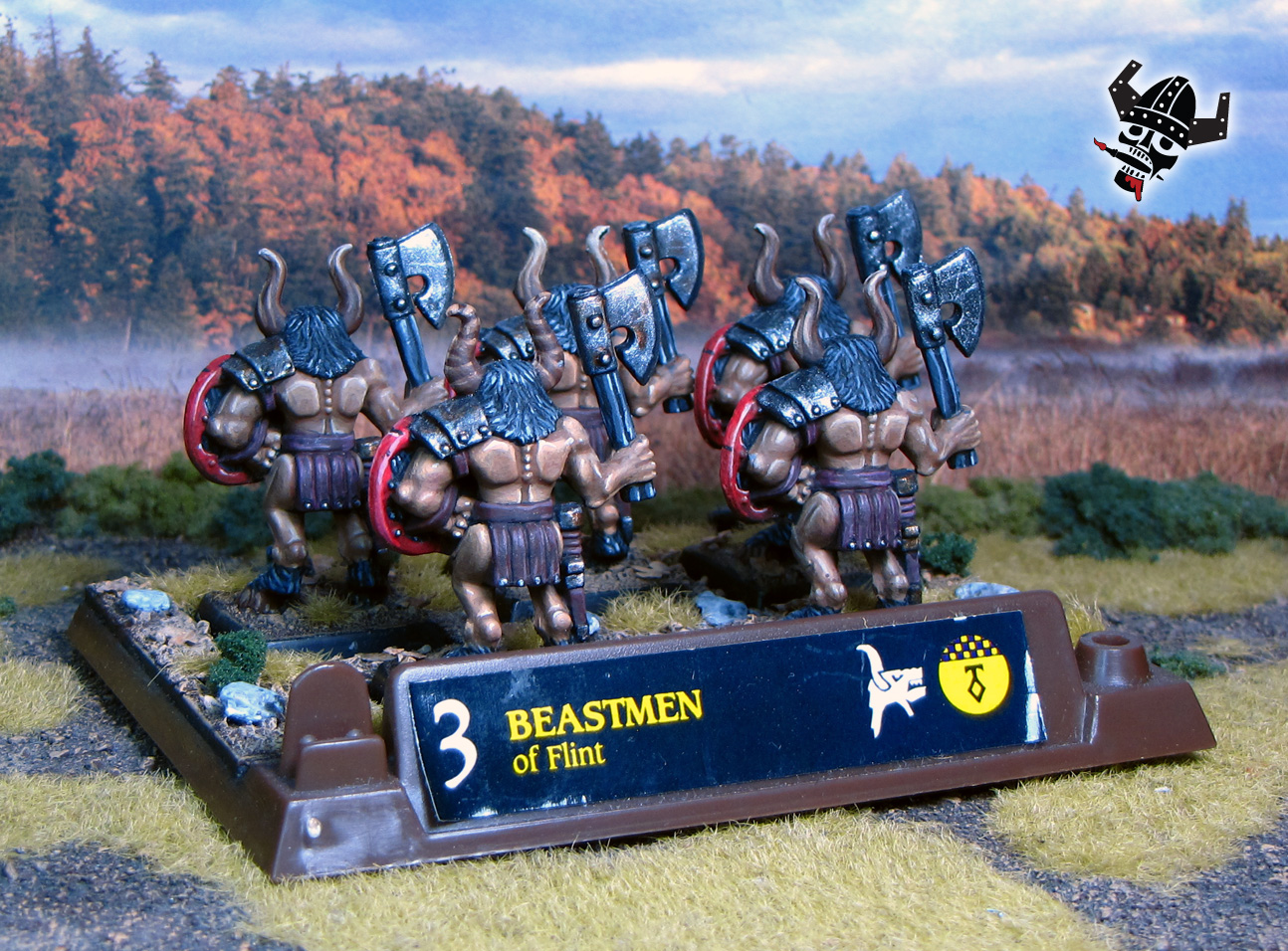 Battle Masters Chaos Beastmen Warhammer from Milton Bradley and Games Workshop painted by Neldoreth - An Hour of Wolves & Shattered Shields