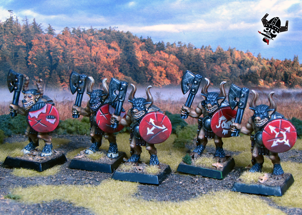 Battle Masters Warhammer Chaos Warriors from Milton Bradley and Games Workshop painted by Neldoreth - An Hour of Wolves & Shattered Shields