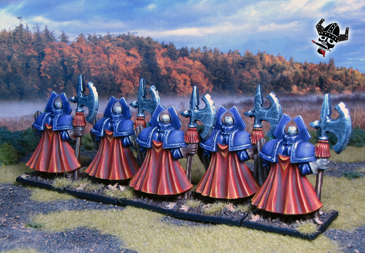 Battle Masters Warhammer Chaos Warriors from Milton Bradley and Games Workshop painted by Neldoreth - An Hour of Wolves & Shattered Shields