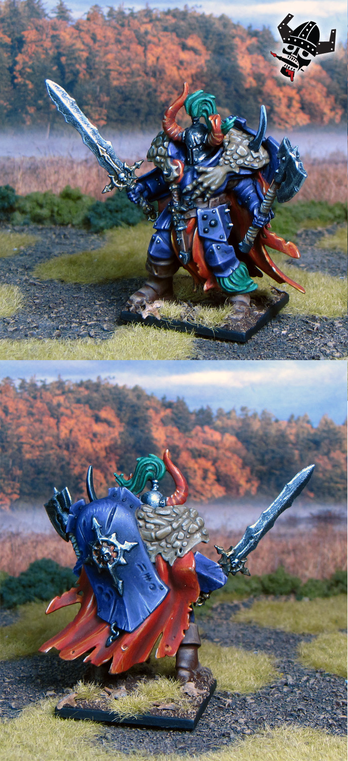 Khagra's Ravagers Underworld Warhammer Chaos Warriors from Milton Bradley and Games Workshop painted by Neldoreth - An Hour of Wolves & Shattered Shields