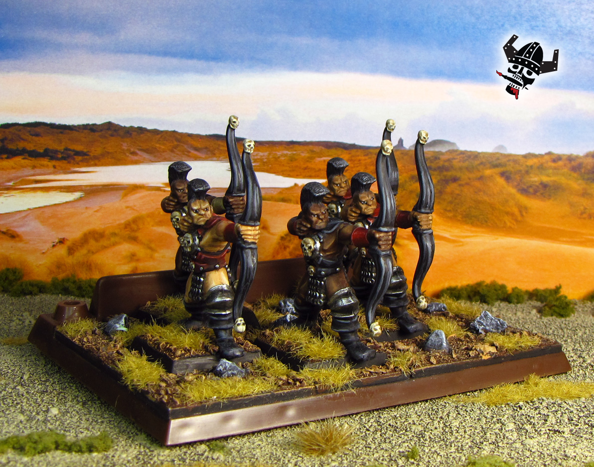 Chaos Darkoath marauders archers from Battlemasters Games Workshop Warhammer from Milton Bradley and Games Workshop painted by Neldoreth - An Hour of Wolves & Shattered Shields