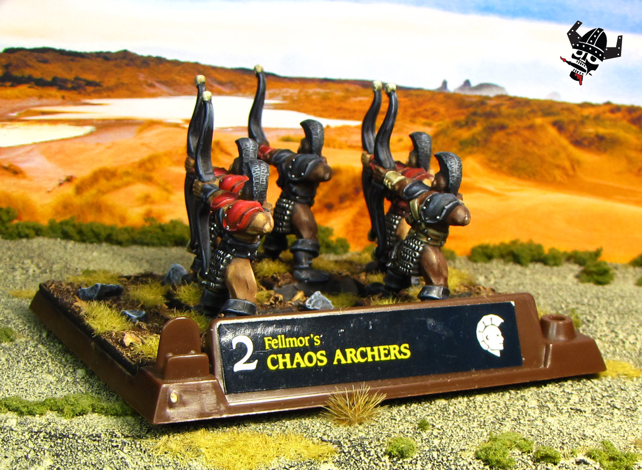 Chaos Darkoath marauders archers from Battlemasters Games Workshop Warhammer from Milton Bradley and Games Workshop painted by Neldoreth - An Hour of Wolves & Shattered Shields