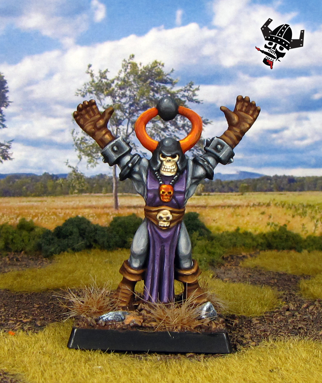 Chaos Warrios Sorcerer old world fantasy Warhammer from Milton Bradley and Games Workshop painted by Neldoreth - An Hour of Wolves & Shattered Shields