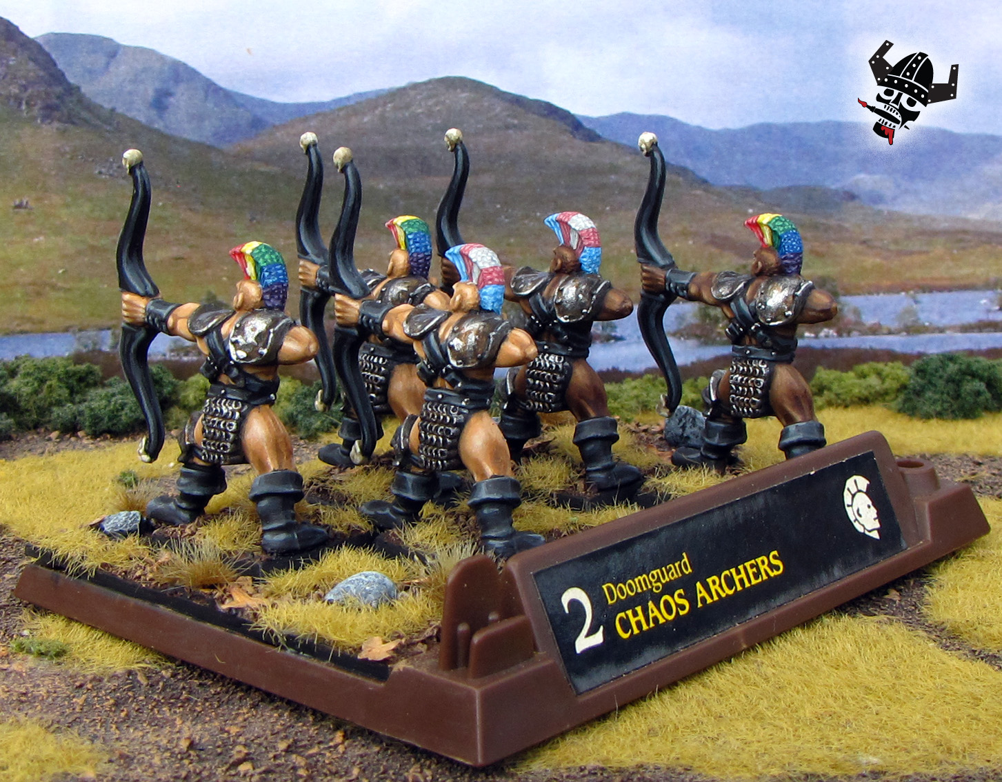 Chaos Warrios Darkoath Marauders Archers old world fantasy battle masters Warhammer from Milton Bradley and Games Workshop painted by Neldoreth - An Hour of Wolves & Shattered Shields