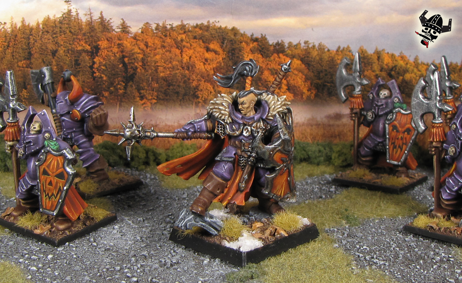Chaos Khagra's Ravagers old world fantasy battle masters Warhammer from Milton Bradley and Games Workshop painted by Neldoreth - An Hour of Wolves & Shattered Shields