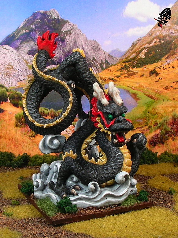 Chinese Warring States mythical Chinese dragon from Uknown Chinatown Gift Shop figure painted by Neldoreth - An Hour of Wolves & Shattered Shields