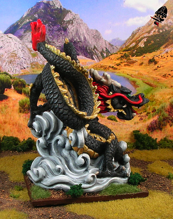 Chinese Warring States mythical Chinese dragon from Uknown Chinatown Gift Shop figure painted by Neldoreth - An Hour of Wolves & Shattered Shields