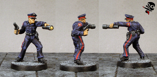 Cops, Police Officers from West Wind Productions painted by Neldoreth - An Hour of Wolves & Shattered Shields