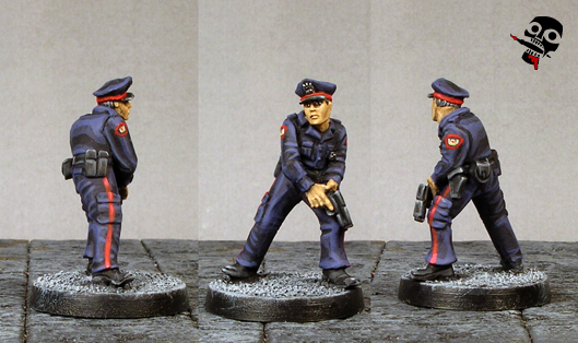 Cops, Police Officers from West Wind Productions painted by Neldoreth - An Hour of Wolves & Shattered Shields