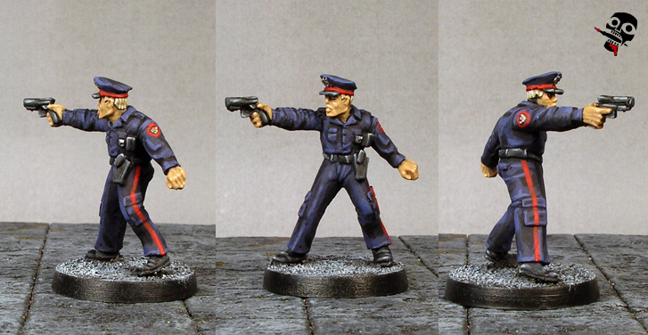 Cops, Police Officers from West Wind Productions painted by Neldoreth - An Hour of Wolves & Shattered Shields