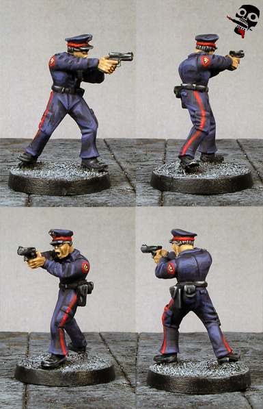 Cops, Police Officers from West Wind Productions painted by Neldoreth - An Hour of Wolves & Shattered Shields