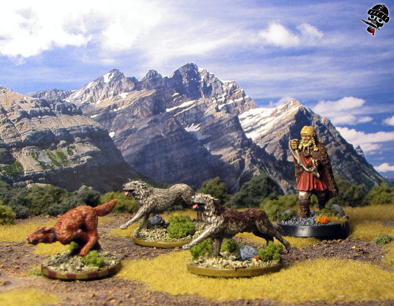 Dark age dog handler from Gripping Beast Miniatures painted by Neldoreth - An Hour of Wolves & Shattered Shields Dark age dog handler from Gripping Beast Miniatures painted by Neldoreth - An Hour of Wolves & Shattered Shields