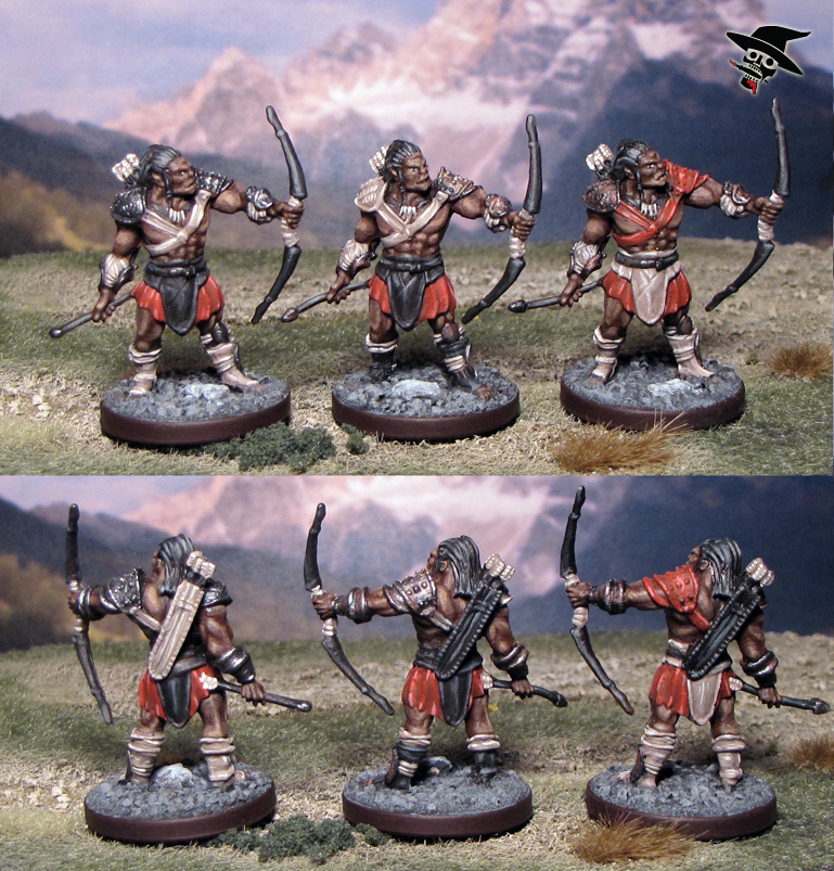 Bugbear/Orc Archers from Wizards of the Coast painted by Neldoreth - An Hour of Wolves & Shattered Shields Bugbear/Orc Archers from Wizards of the Coast painted by Neldoreth - An Hour of Wolves & Shattered Shields