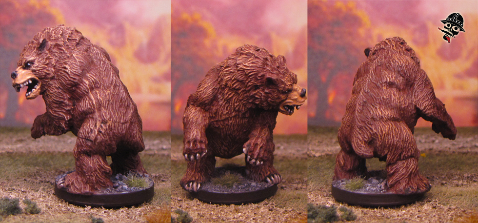 Grizzly bear from Wizards of the Coast painted by Neldoreth - An Hour of Wolves & Shattered Shields Grizzly bear from Wizards of the Coast painted by Neldoreth - An Hour of Wolves & Shattered Shields