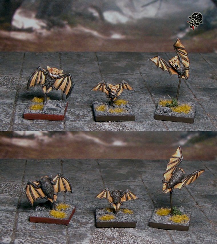 bats in a bat swarm from GamesWorkshop painted by Neldoreth - An Hour of Wolves & Shattered Shields bats in a bat swarm from GamesWorkshop painted by Neldoreth - An Hour of Wolves & Shattered Shields