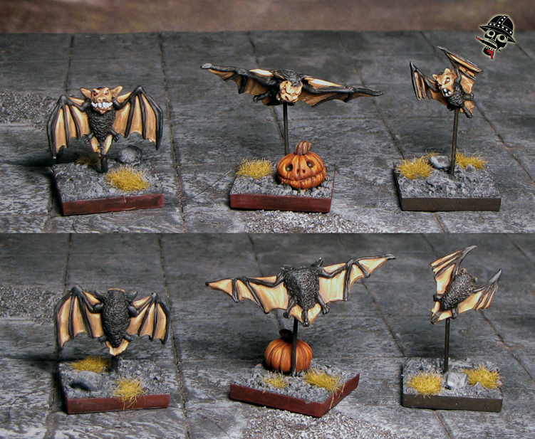 bats in a bat swarm from Games Workshop painted by Neldoreth - An Hour of Wolves & Shattered Shields bats in a bat swarm from Games Workshop painted by Neldoreth - An Hour of Wolves & Shattered Shields