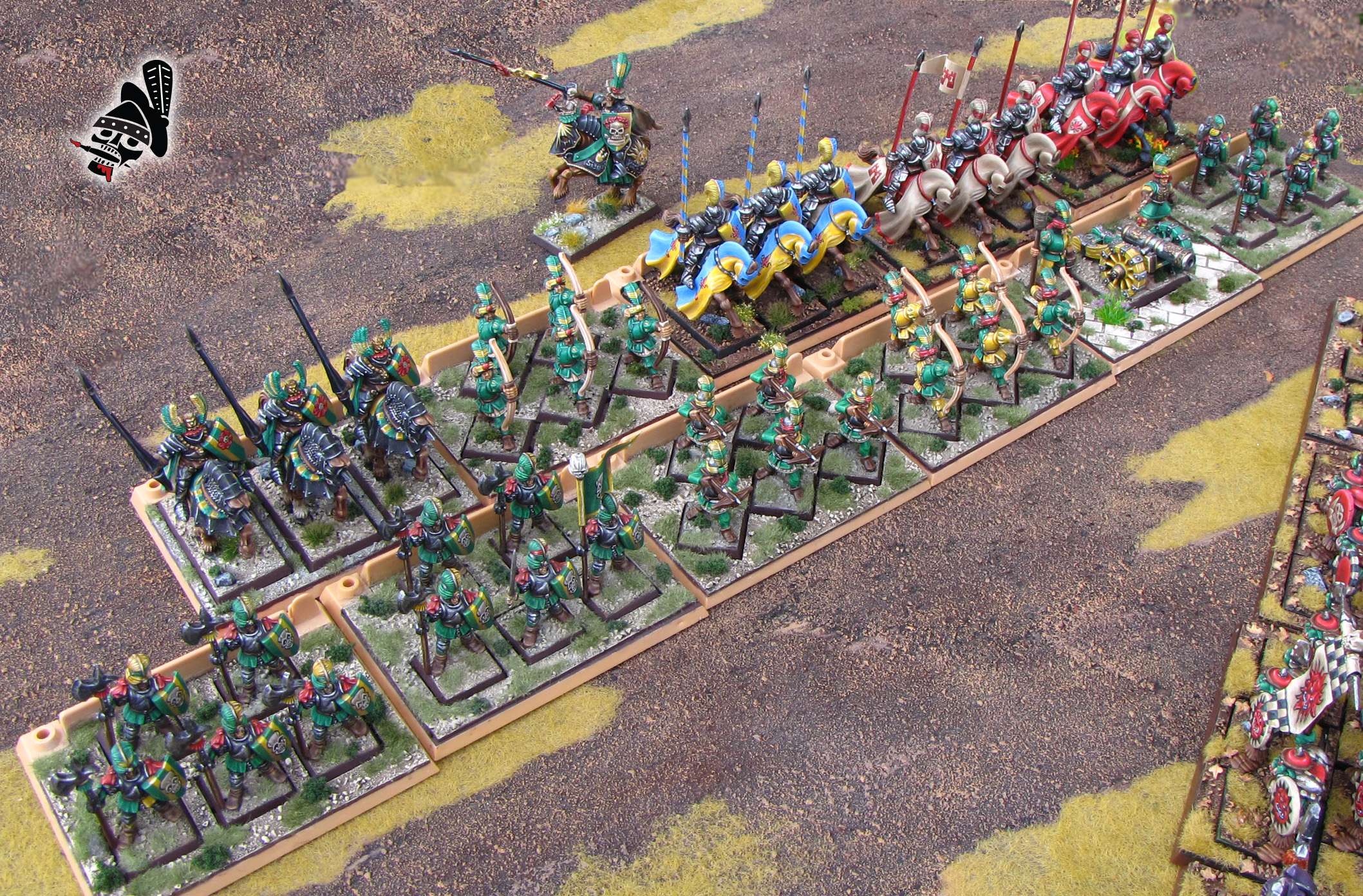 Empire army for Battlemasters battle masters Games Workshop Warhammer Old World from Milton Bradley and Games Workshop painted by Neldoreth - An Hour of Wolves & Shattered Shields