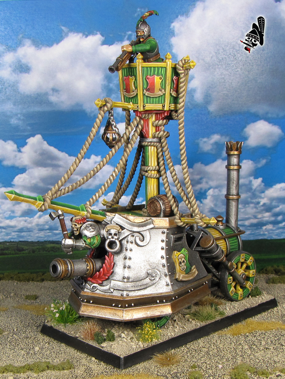The Empire Steam Tank for Warhammer the Old World from Highlands Miniatures 3D Printed painted by Neldoreth - An Hour of Wolves & Shattered Shields