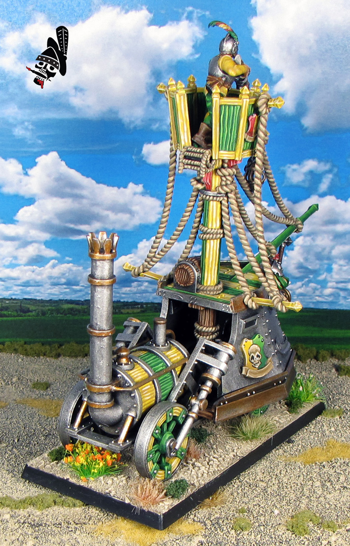 The Empire Steam Tank for Warhammer the Old World from Highlands Miniatures 3D Printed painted by Neldoreth - An Hour of Wolves & Shattered Shields