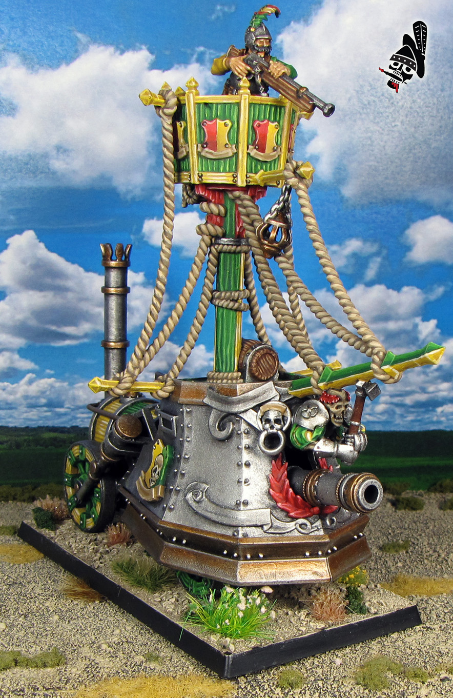 The Empire Steam Tank for Warhammer the Old World from Highlands Miniatures 3D Printed painted by Neldoreth - An Hour of Wolves & Shattered Shields