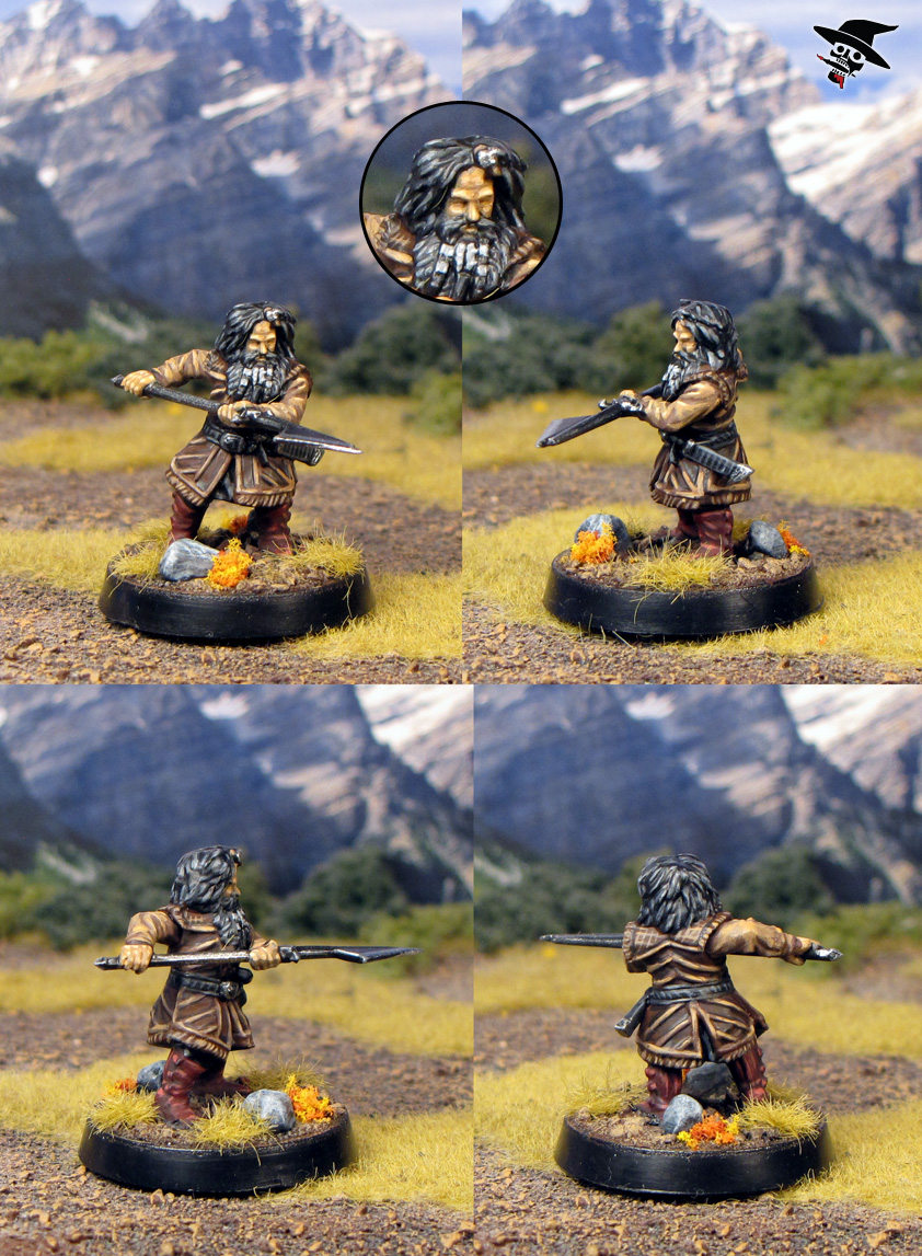 Bifur from the Escape from Goblin town box set from Games Workshop painted by Neldoreth - An Hour of Wolves & Shattered Shields