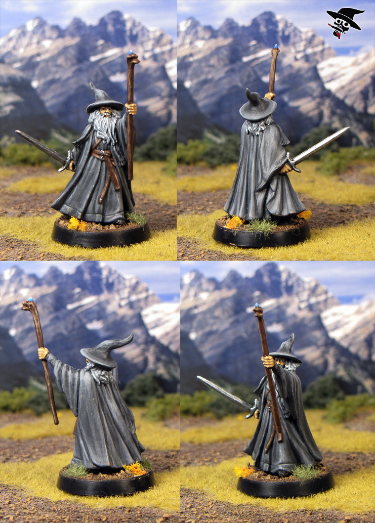 Gandalf the Gray from Games Workshop painted by Neldoreth - An Hour of Wolves & Shattered Shields
