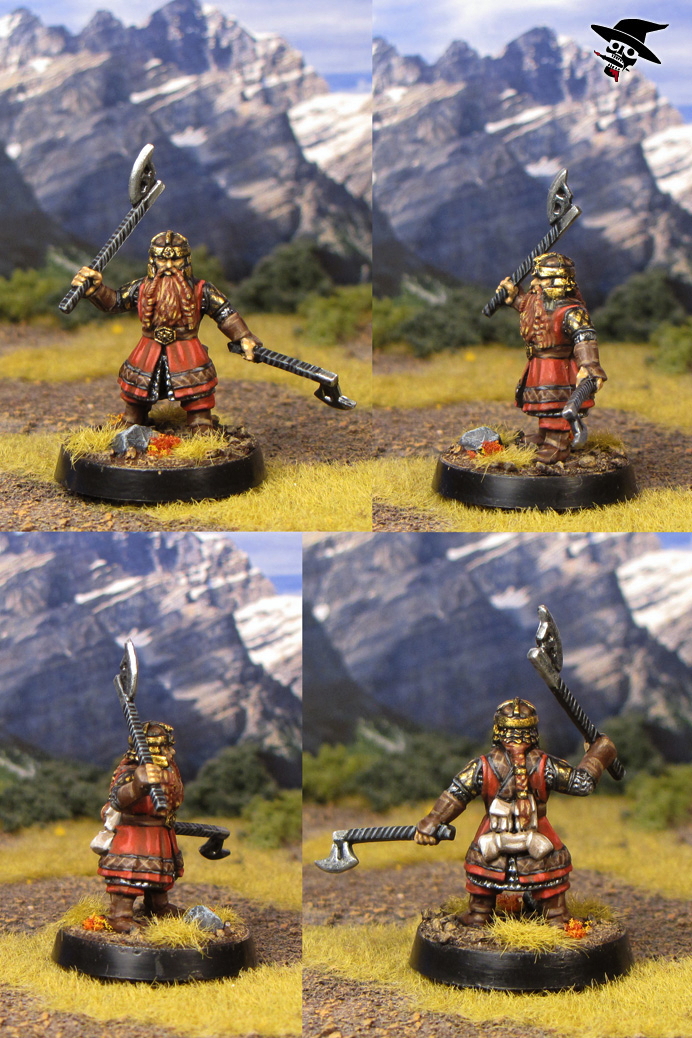 Gimli from te Mines of Moria box set from Games Workshop painted by Neldoreth - An Hour of Wolves & Shattered Shields