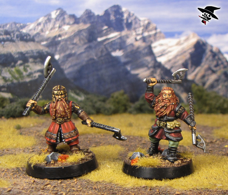 Father and son, Gimli and Gloin together from Games Workshop painted by Neldoreth - An Hour of Wolves & Shattered Shields