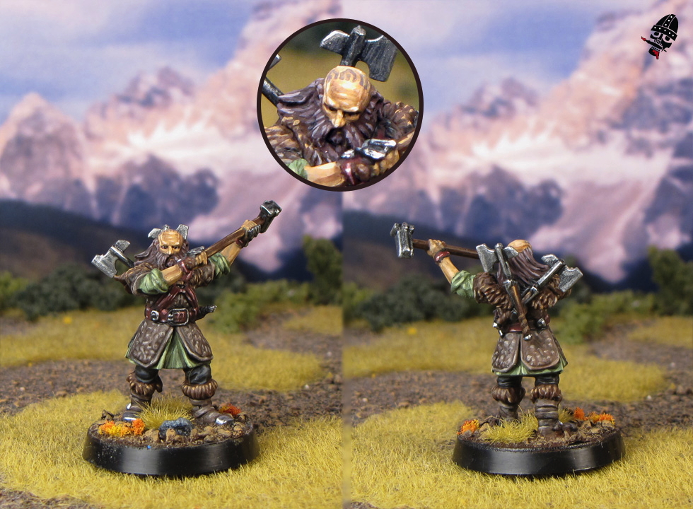 Dwalin from the Escape from Goblin town box set from Games Workshop painted by Neldoreth - An Hour of Wolves & Shattered Shields